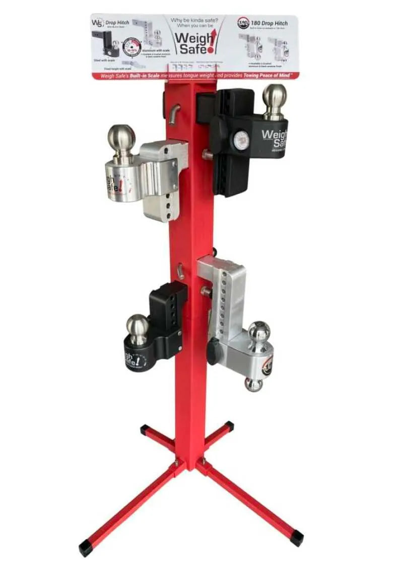 Weigh Safe Regular POP Display Stand - Red weiWSPOP-HS
