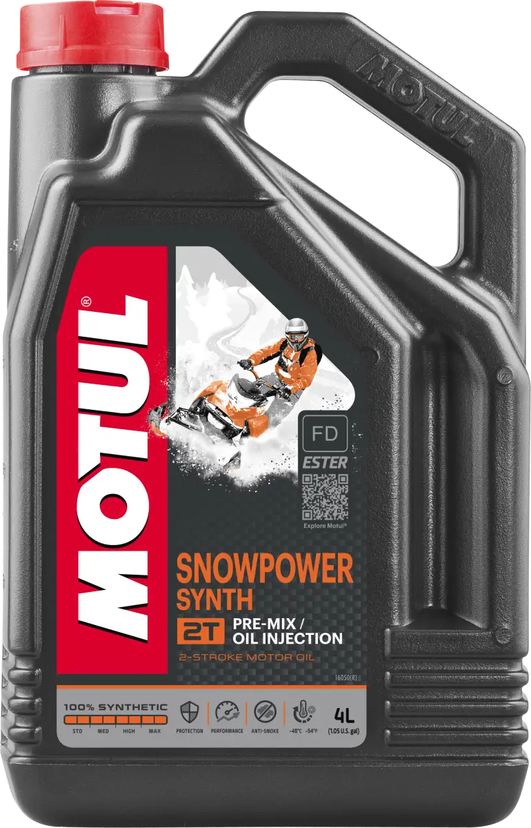 108210 Motul Snowpower 2T Syn Engine Oil 4 Ltr 4/Case wps-82-2245
