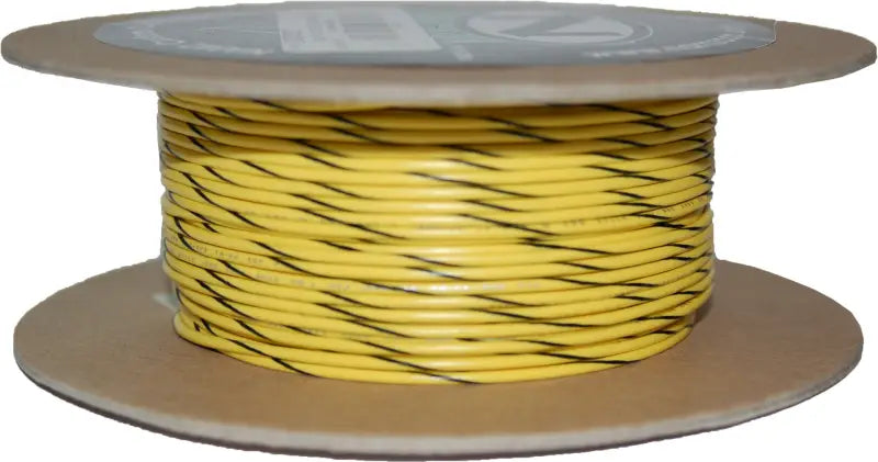 #18 Gauge Yellow/Black Stripe 100' Spool Of Primary Wire wps-850-08945