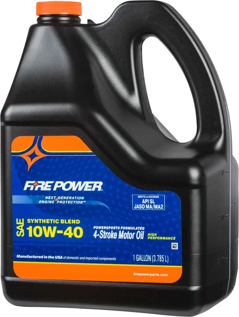 196983 Fire Power Synthetic Blend 4-Stroke Oil 10W-40 Gal 4/Case wps-841-10232
