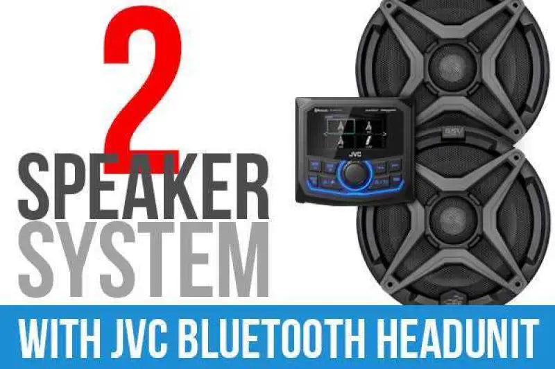 2 Speaker Plug And Play Kit With Jvc Mr1 Receiver wps-63-5202