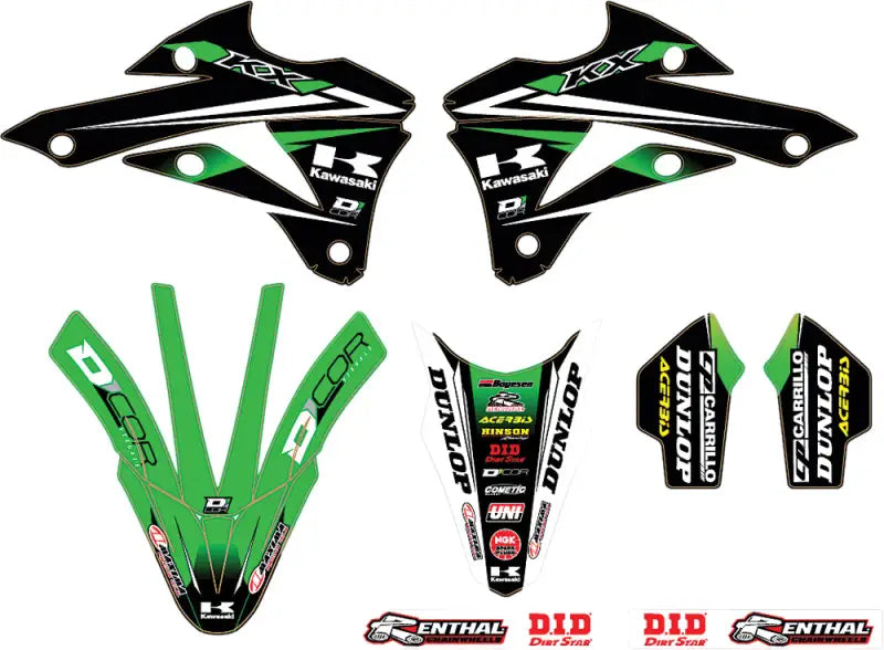 2014 Monster Energy Kawasaki Team Green Graphics/Trim Kit wps-862-2108