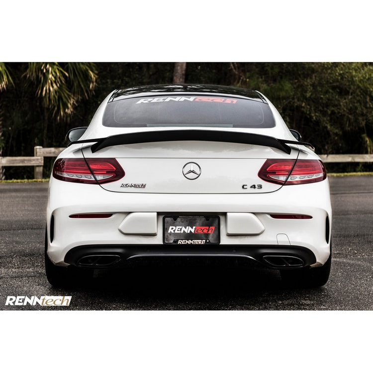 RennTech Carbon Fiber Decklid Spoiler For Mercedes-Benz C205 C43 AMG 2015-2021