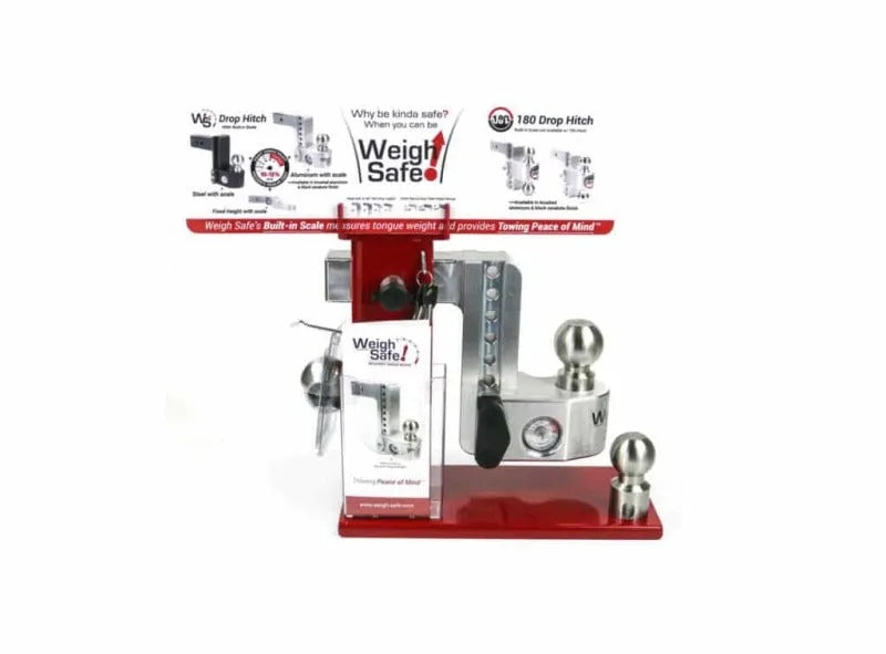 Weigh Safe Countertop POP Display Stand - Red weiWSPOP-CT