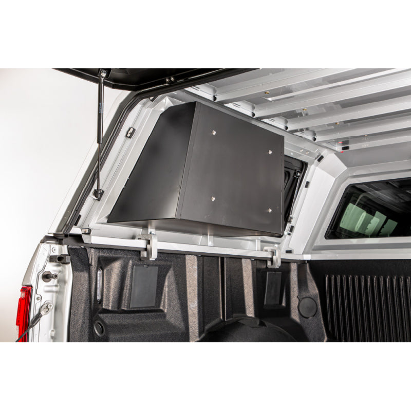 SmartCap Matte Black Half-Bin Length Full-Size Left Side Mount Fits All Caps w/ Horizontal Locks Model SA0701