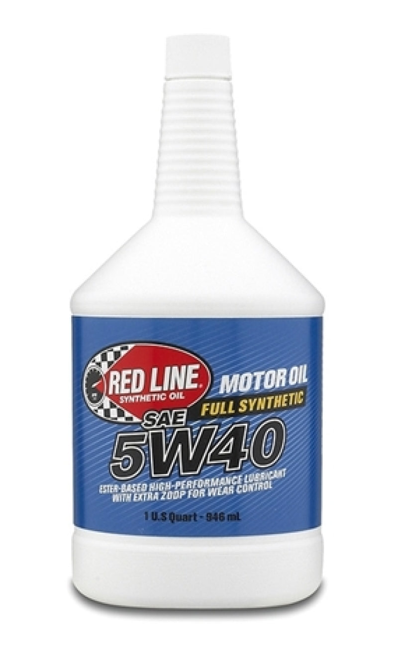 Red Line 5W40 Motor Oil - Quart - 15404 red15404