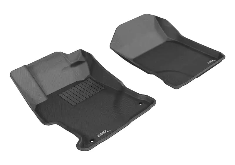 3D MAXpider 2012-2013 Honda Civic Kagu 1st Row Floormat - Black - L1HD04111509 acel1hd04111509