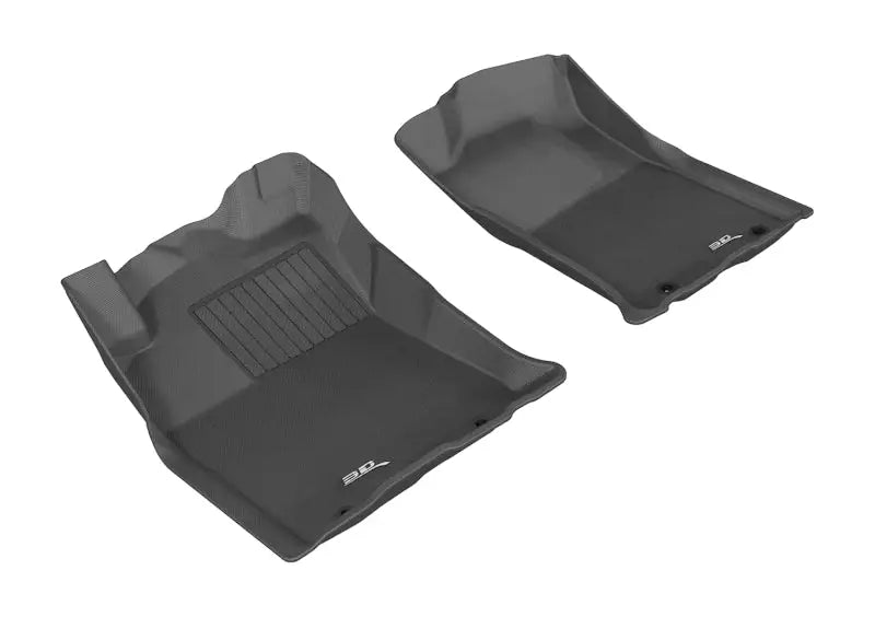 3D MAXpider 2012-2015 Toyota Tacoma Double Cab Kagu 1st Row Floormat - Black - L1TY09011509 acel1ty09011509
