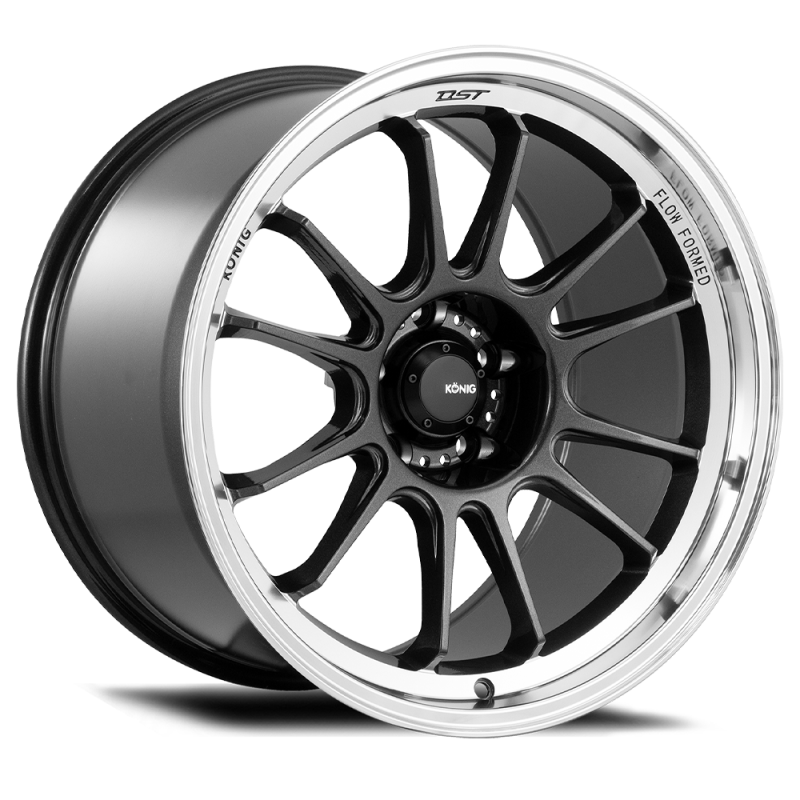 Konig Hypergram 18x9.5 5x114.3 ET25 Metallic Carbon w/ Machined Lip - HG98514256 kngHG98514256