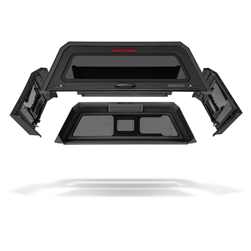 SmartCap Matte Black Truck Bed Cap EVO Sport Series w/ Vertical Locks Model EV0307-MB