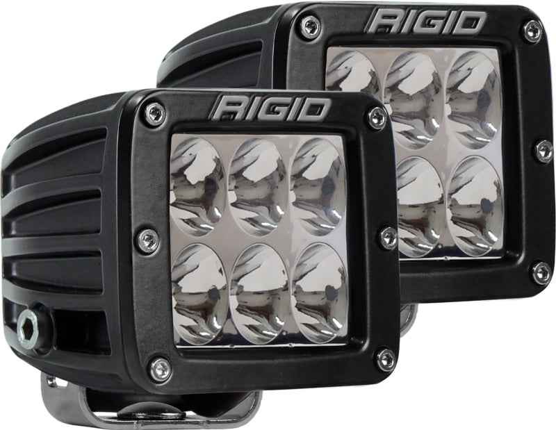 Rigid Industries D Series - Driving SM Amber (Pair) - 6 LEDs rig502323