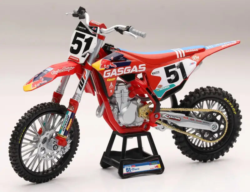 58303 New-Ray Scale 1:12 Tld Red Bull Gas Gas Mc450 Barcia #51 wps-959-0167