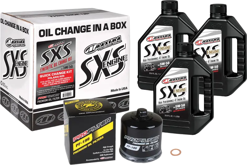 90-189013-TXP Maxima Sxs Quick Change Kit 5W-50 With Black Oil Filter wps-78-90126