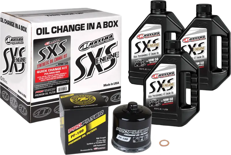 90-219013-TXP Maxima Sxs Quick Change Kit 10W-50 With Black Oil Filter wps-78-90131