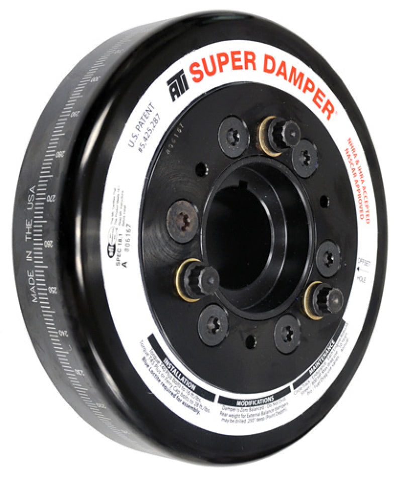ATI Damper - 6.78in - Alum - 6 Grv - 10 Percent UD - LS1/LS2 - F/V Body - 25T 8mm HTD Drive On Rear - ATI918855 appATI918855