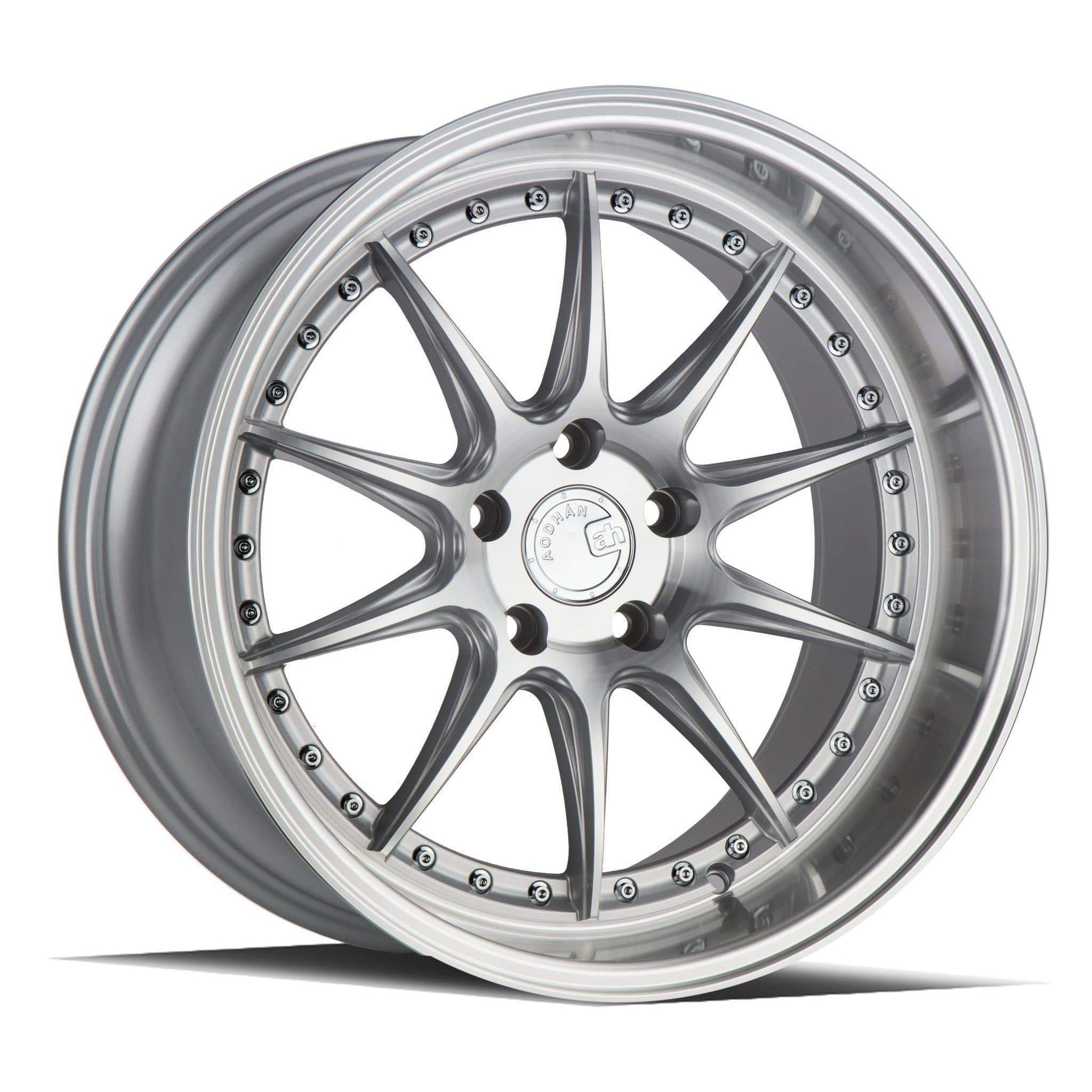 AodHan DS-07 Silver w/Machined Face Wheel 18x8.5 35mm 5x100