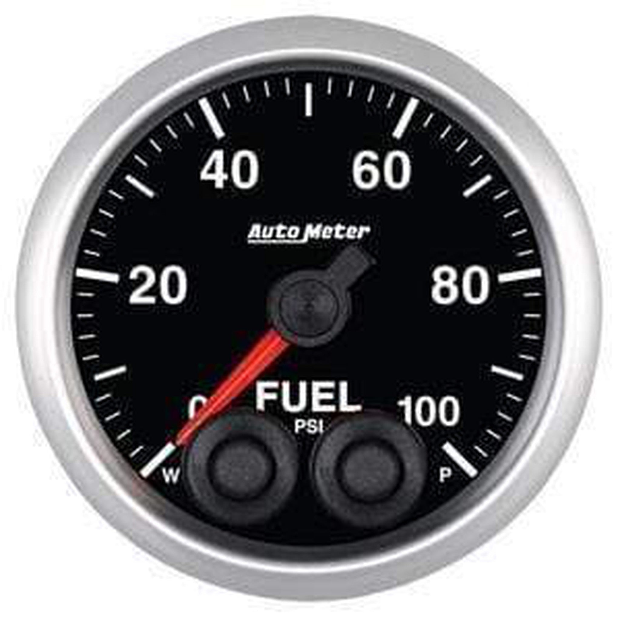 Autometer Elite Series 52mm 0-100 PSI Fuel Pressure Peak & Warn w/ Electronic Control Gauge