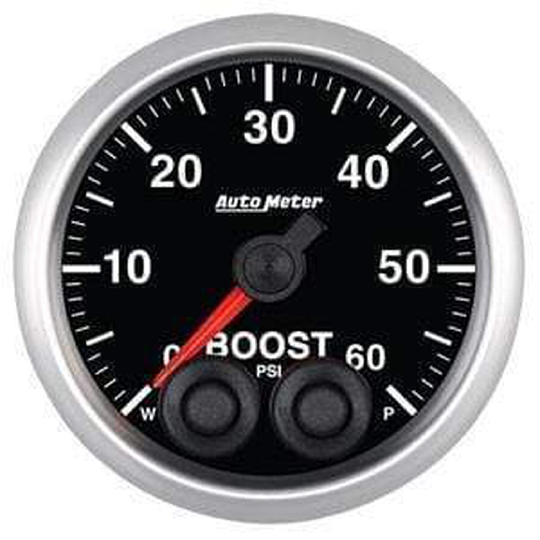 Autometer Elite Series 52mm 0-60 PSI Boost Peak & Warn w/ Electronic Control Gauge