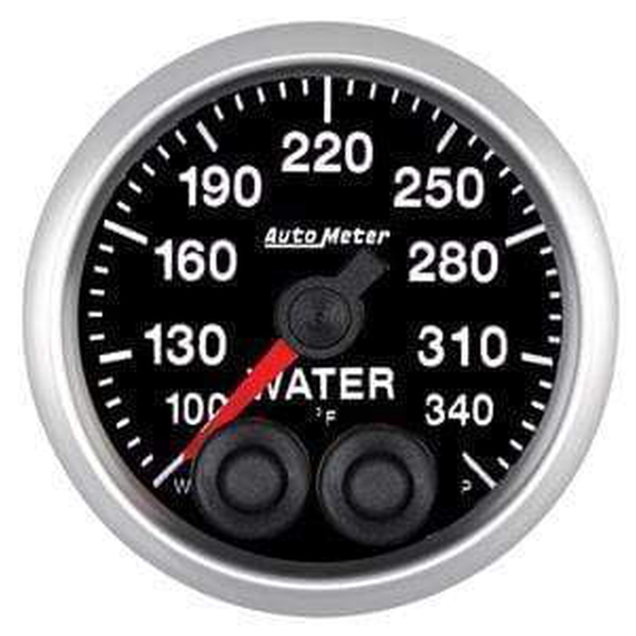 Autometer Elite Series 52mm 100-340 F Water Temperature Peak & Warn w/ Electronic Control Gauge