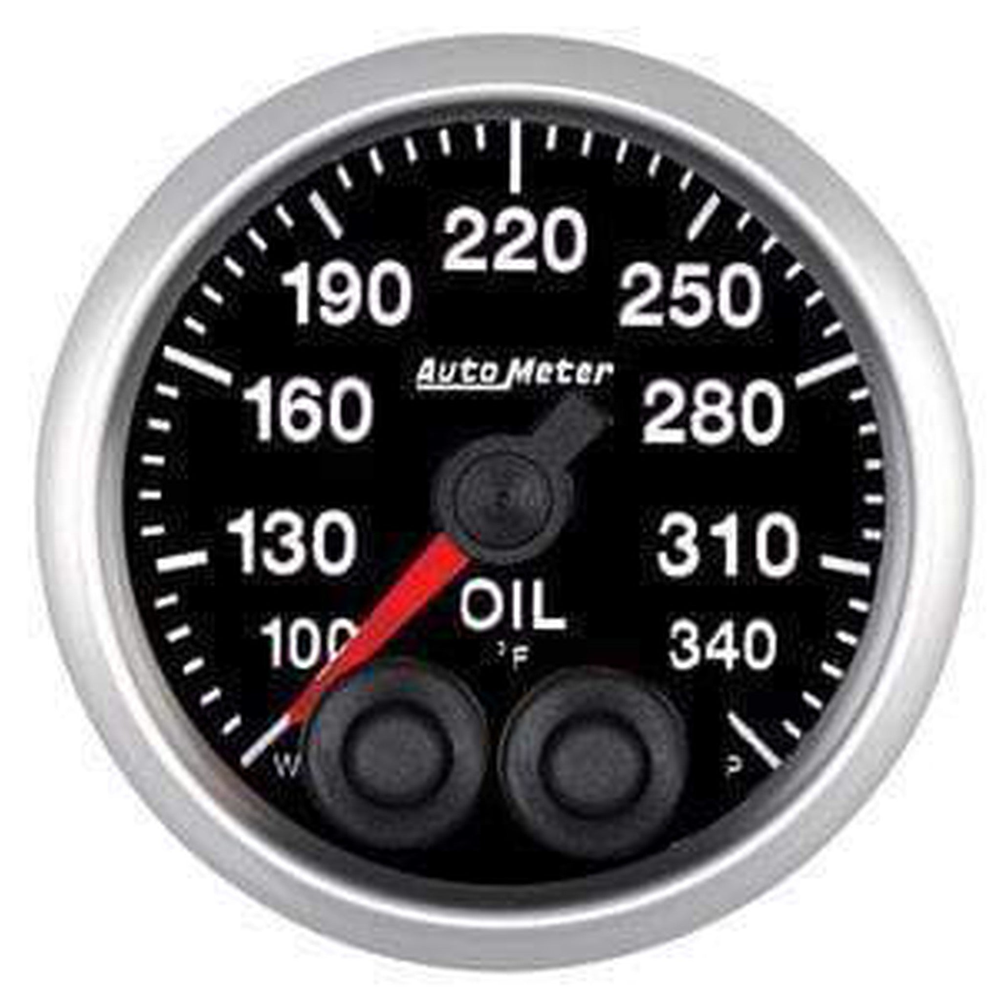 Autometer Elite Series 52mm Oil Temperature Peak & Warn w/ Electronic Control Gauge