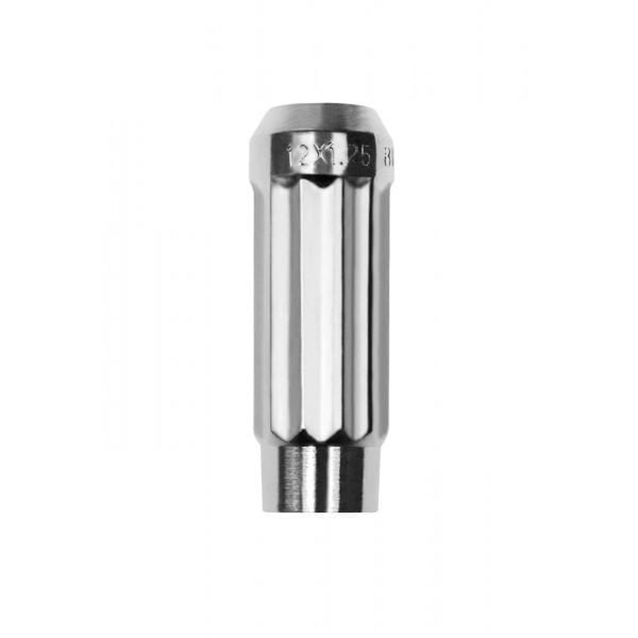 BLOX Racing 12-Sided P17 Tuner Lug Nut 12x1.5 - Chrome Steel - Single Piece