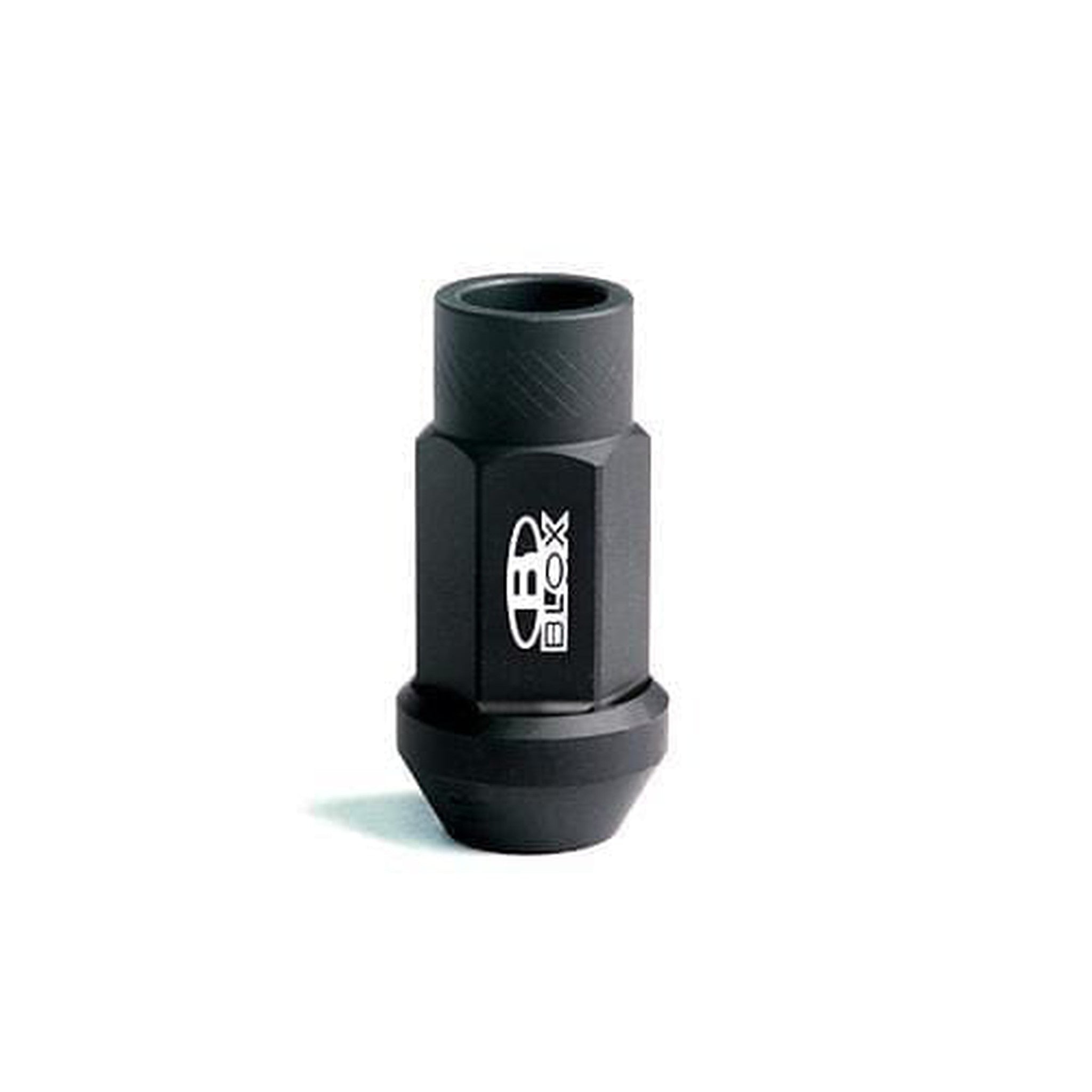 BLOX Racing Street Series Forged Lug Nut - Flat Black 12 x 1.5mm - Single piece
