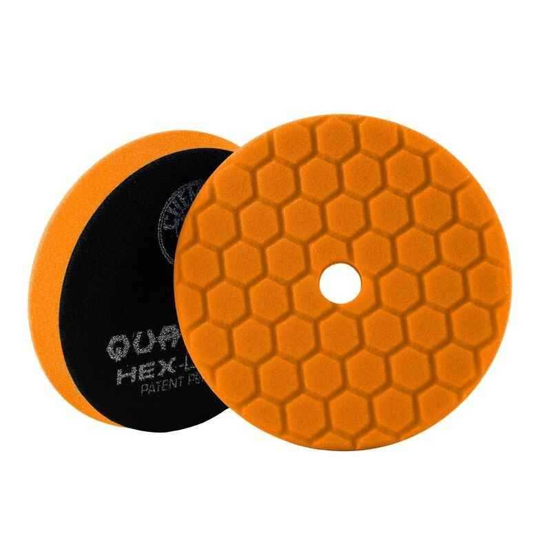 Chemical Guys Hex-Logic Quantum Medium-Heavy Cutting Pad - Orange - 6.5in - Case of 12 BUFX112HEX6