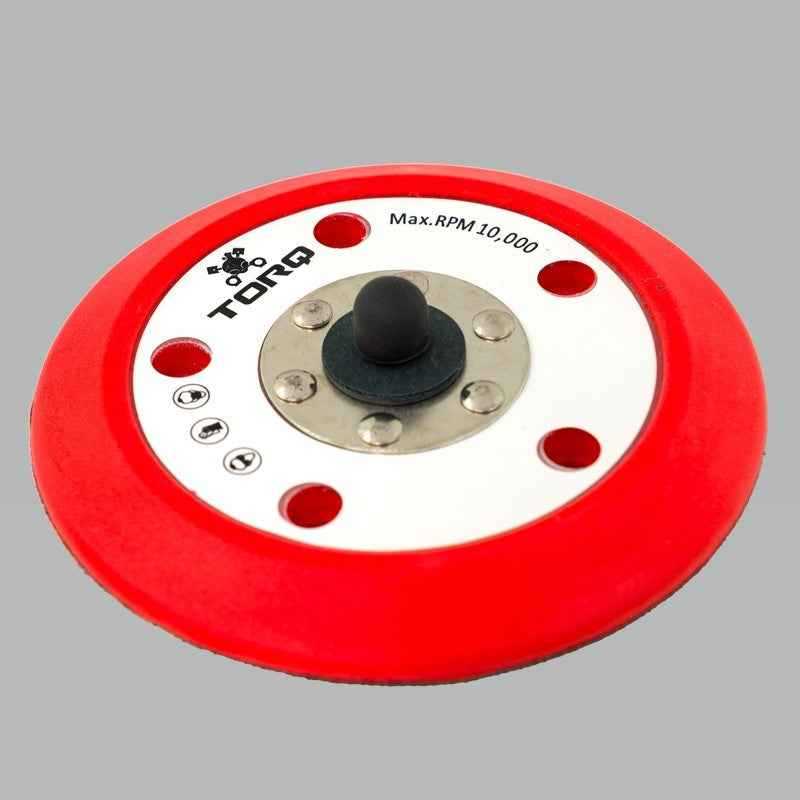 Chemical Guys TORQ R5 Dual-Action Red Backing Plate w/Hyper Flex Technology - 5in - Case of 12 BUFLC_201