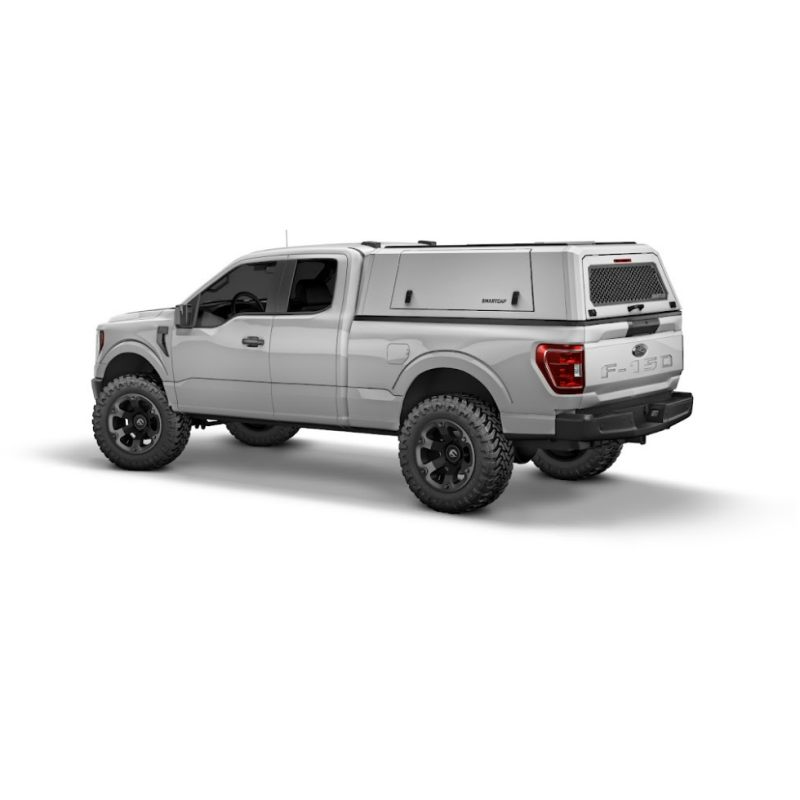 SmartCap OEM White Truck Bed Cap EVOc Commercial Series w/ Vertical Locks Model EC0319-WH