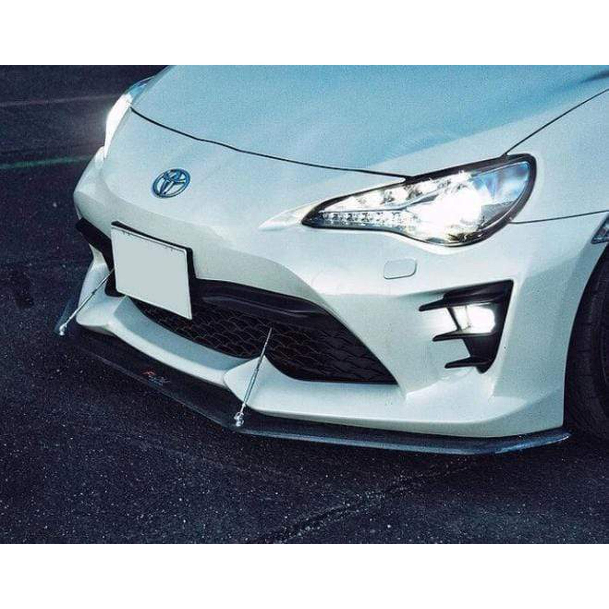 Flow Designs Facelift Front Splitter V2 w/ Support Rods Toyota FT-86 2017-2020
