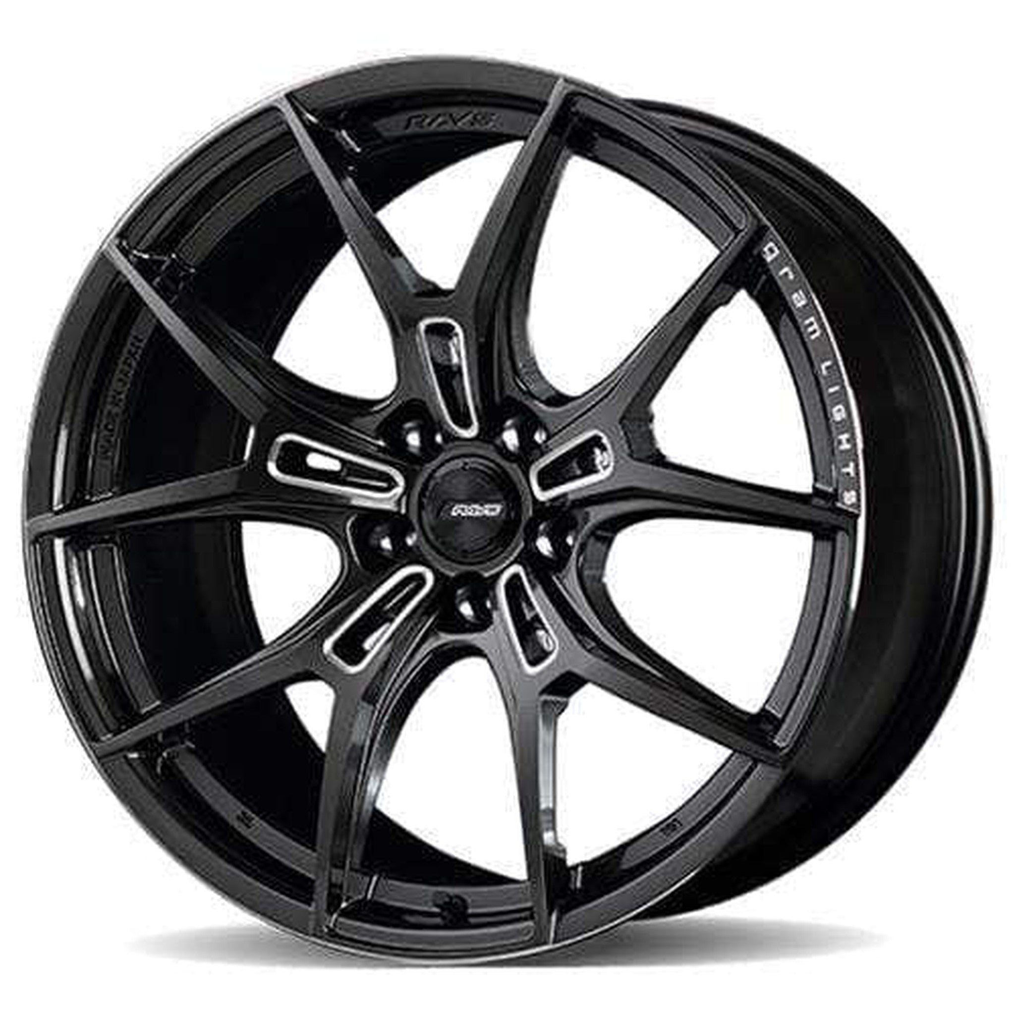 Gram Lights 57FXZ 19X8.5 +36 5x120 Super Dark Gunmetal & Machining Rim Edge Dc Wheel - Universal