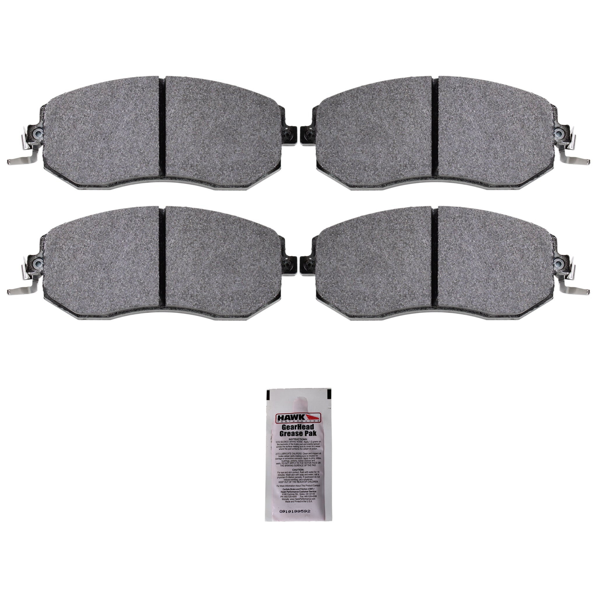 Hawk HP+ Front Street Brake Pads Scion FR-S 2013-2016 / Subaru BRZ 2013-2020 / XV Crosstrek 2013-2015 | HB711N.661