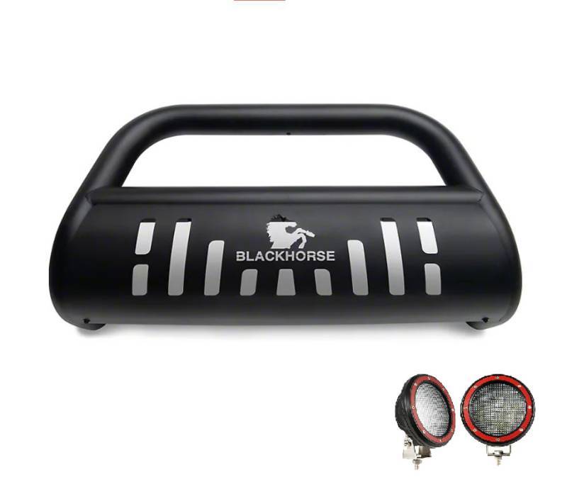 BB030709A-SP-PLFR Black Horse Bull Bar Kit BLKBB030709AR