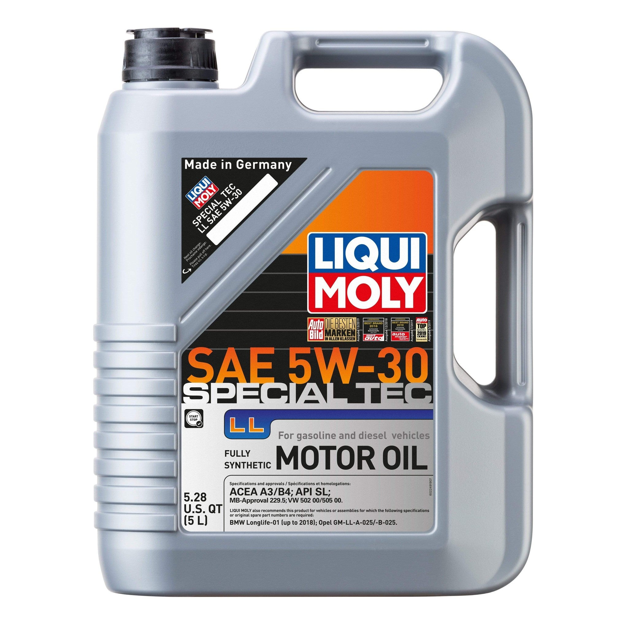 LIQUI MOLY 5L Special Tec LL Motor Oil 5W-30