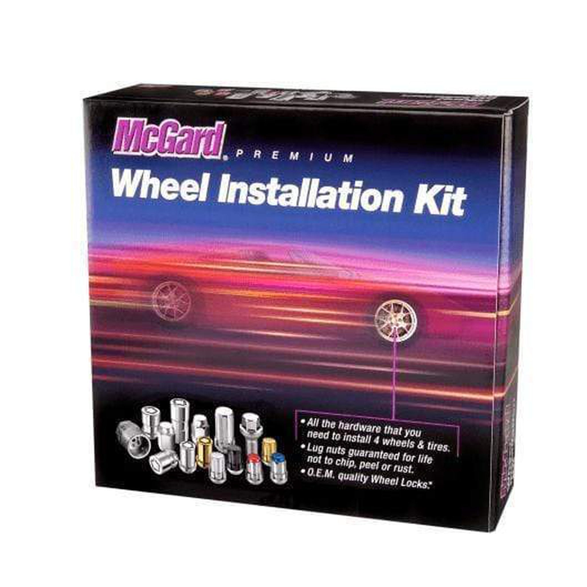 McGard SplineDrive Tuner 5 Lug Install Kit w/Locks & Tool (Cone) M12X1.25 / 13/16 Hex - Black