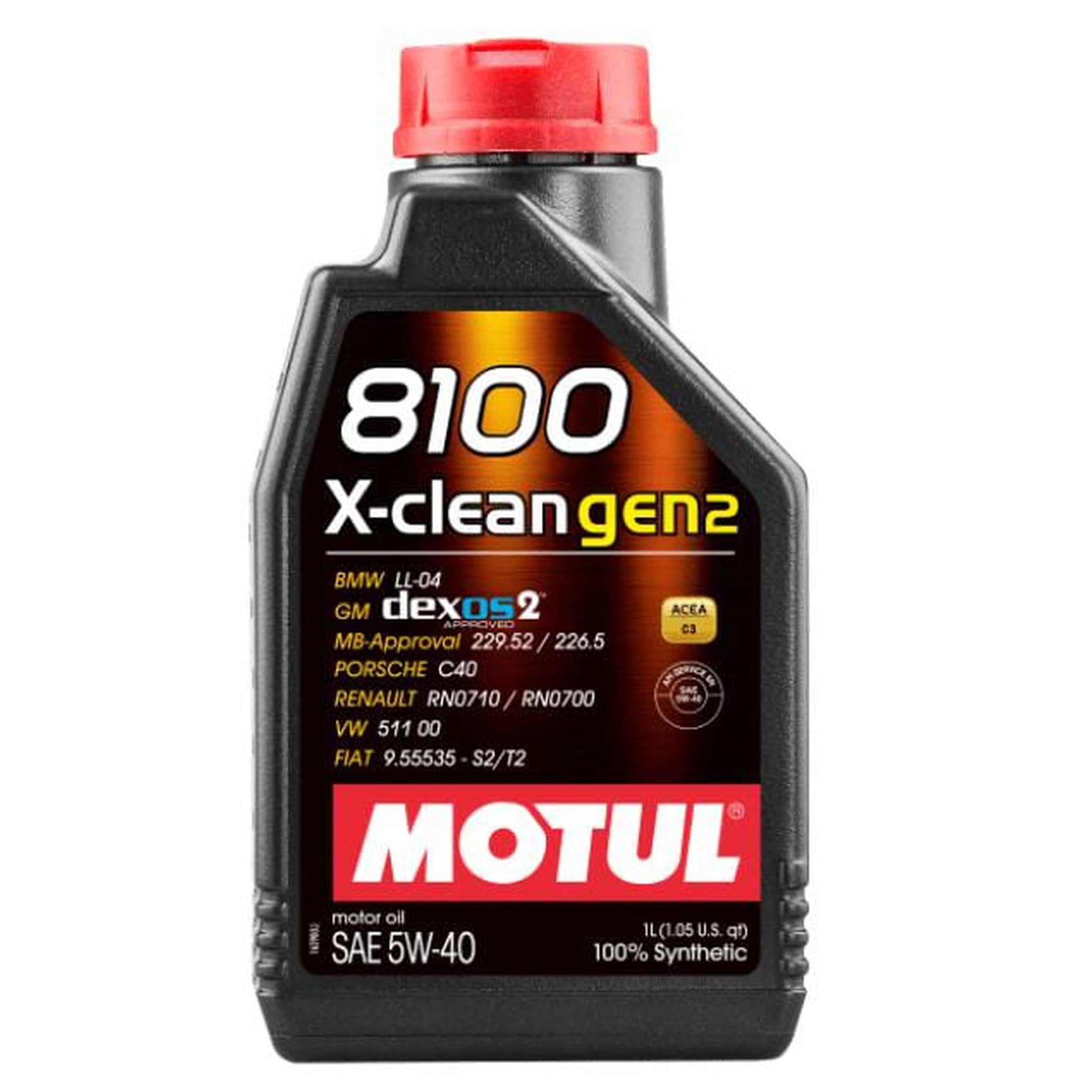 Motul 1L Synthetic Engine Oil 8100 X-CLEAN Gen 2 5W40 | 109761