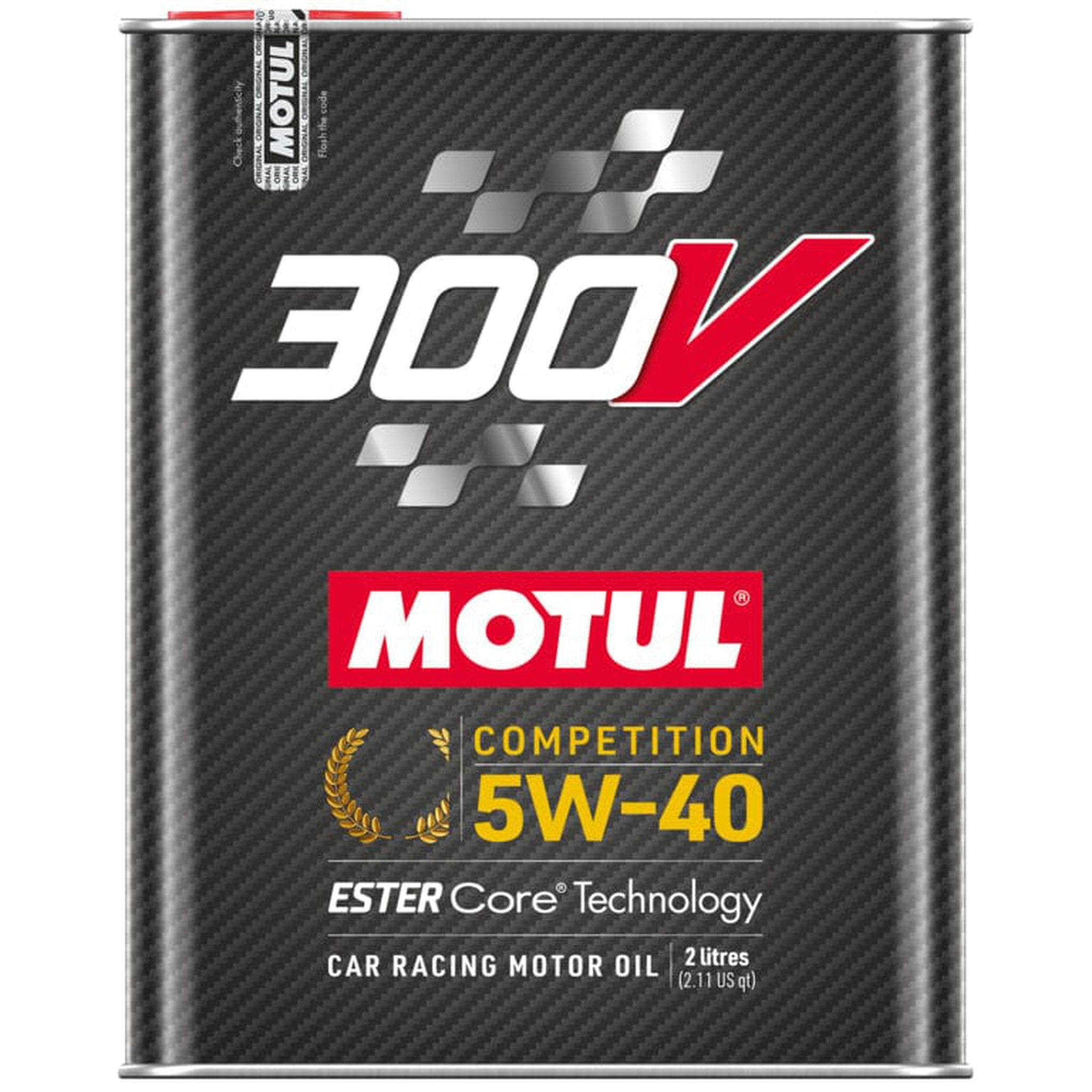 Motul 2L Synthetic-ester Racing Oil 300V Competition 5W40 | 110817