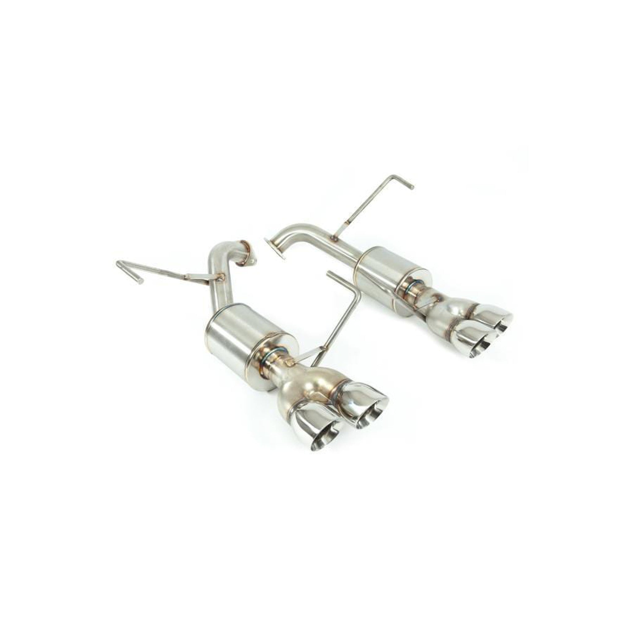 Nameless Axleback Exhaust Double Wall Polished Tips Subaru STI 2019-2021