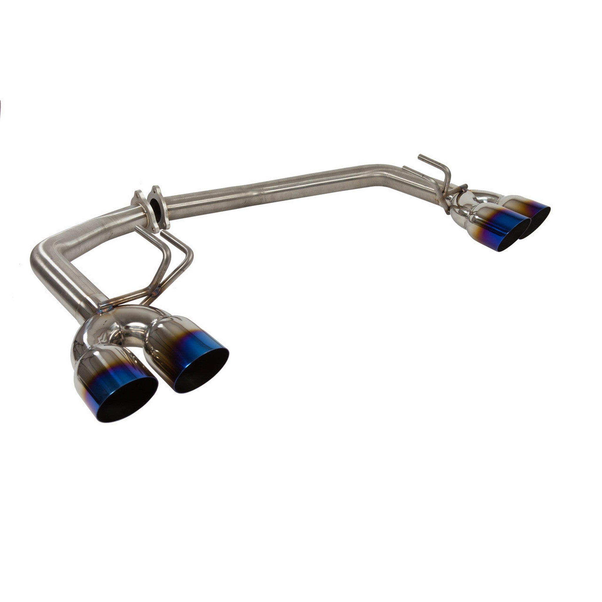 Nameless Axleback Exhaust Muffler Delete Single Wall Neochrome Tips Subaru WRX 2015-2021 / STI 2015-2018