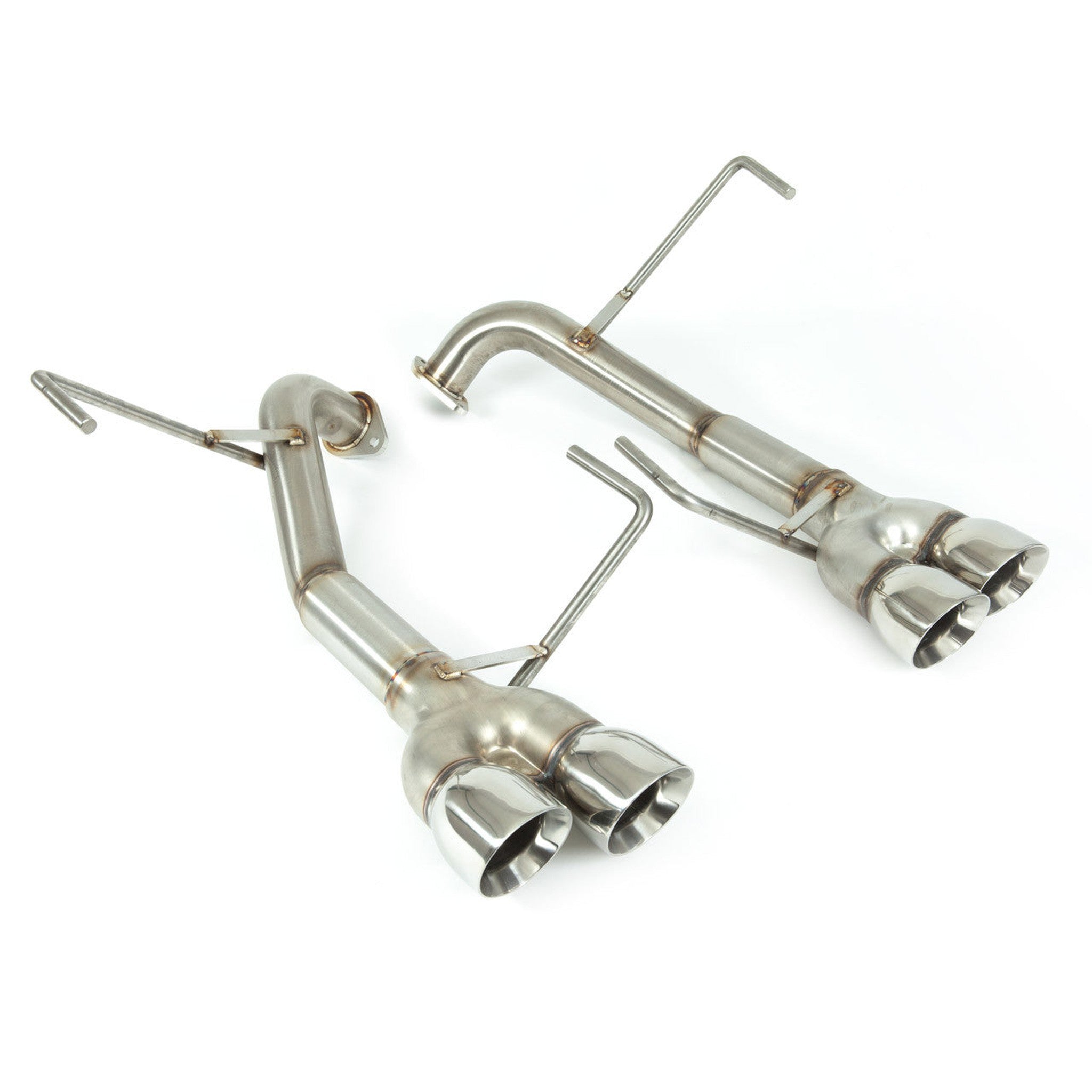 Nameless Performance Muffler Delete Double Wall Polished Tips Subaru WRX / STI Sedan 2011-2014