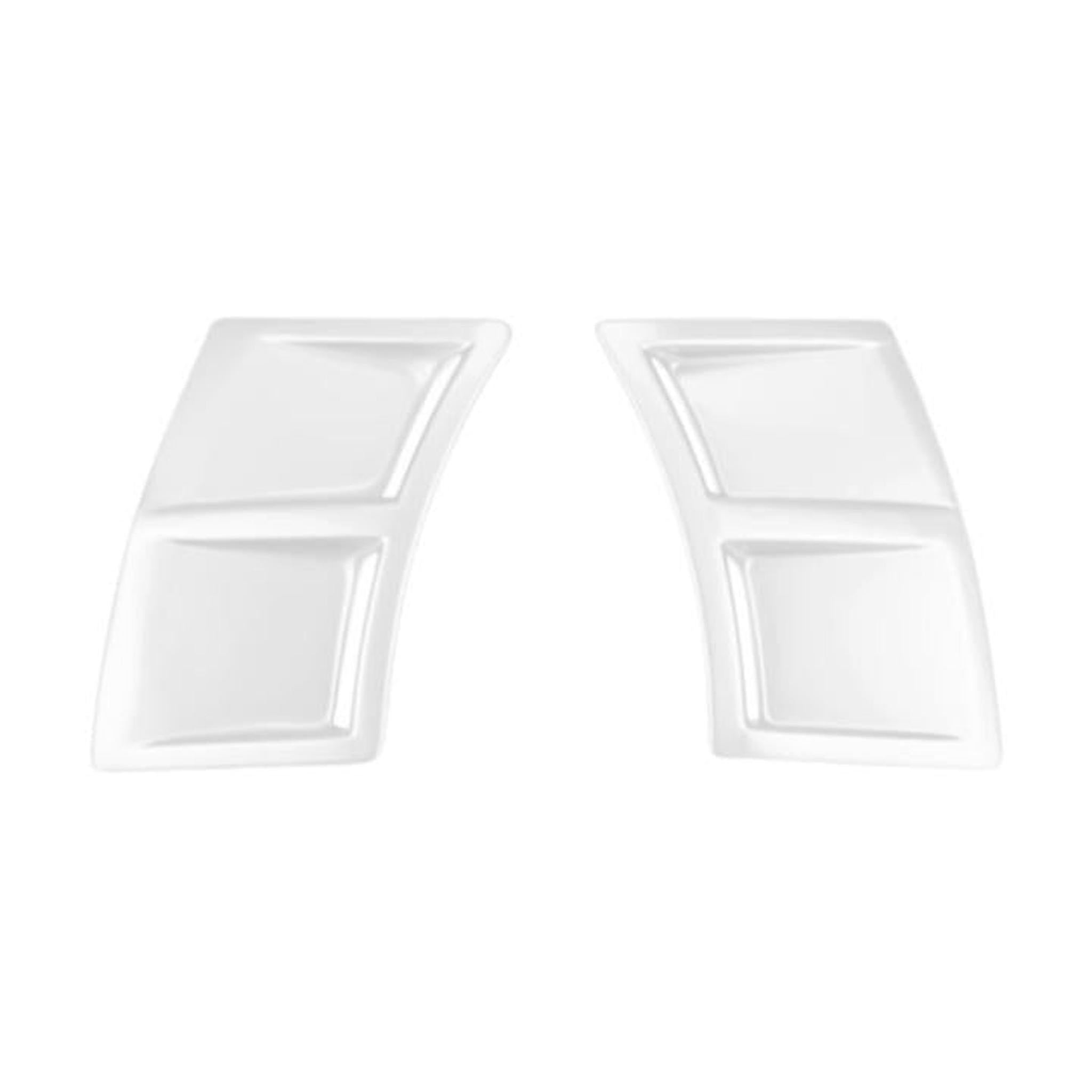 OLM S207 Style Rear Bumper Vent Inserts Paint Matched Crystal White Subaru WRX / STI 2015-2021 | S207RVNT-K1X