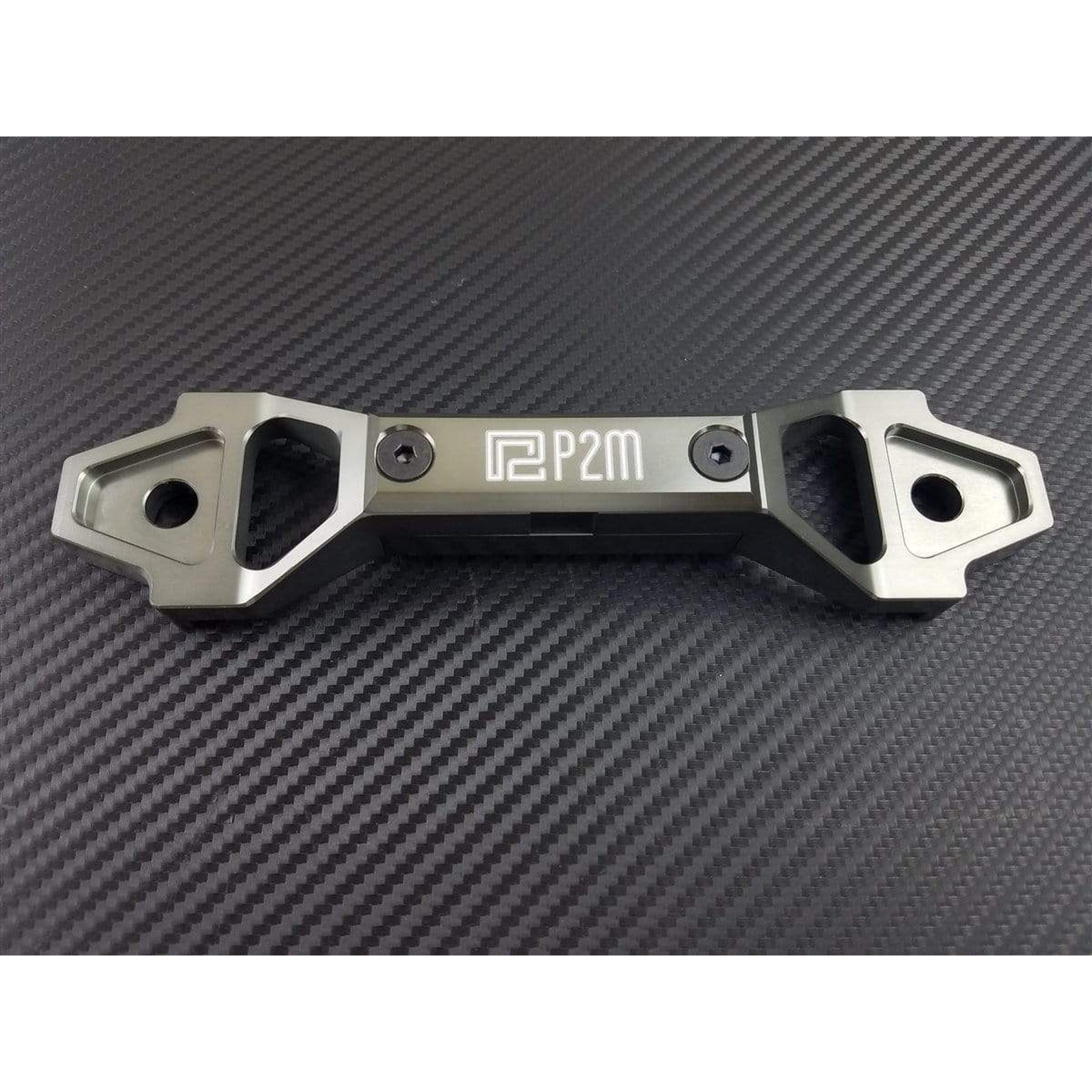 P2M Adjustabl Billet Aluminum Battery Bracket Gun Metal