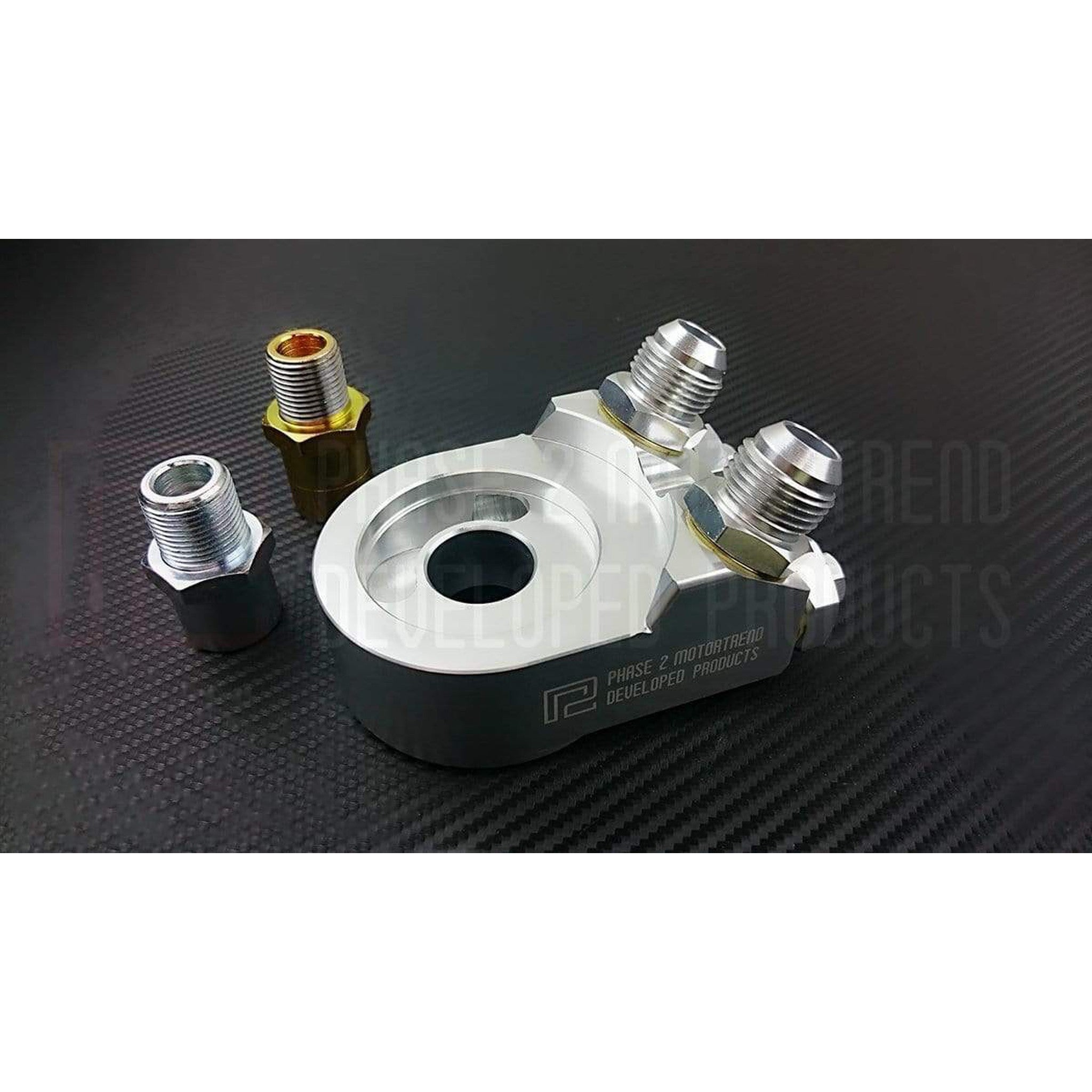 P2M Angled Oil Filter Block Adapter