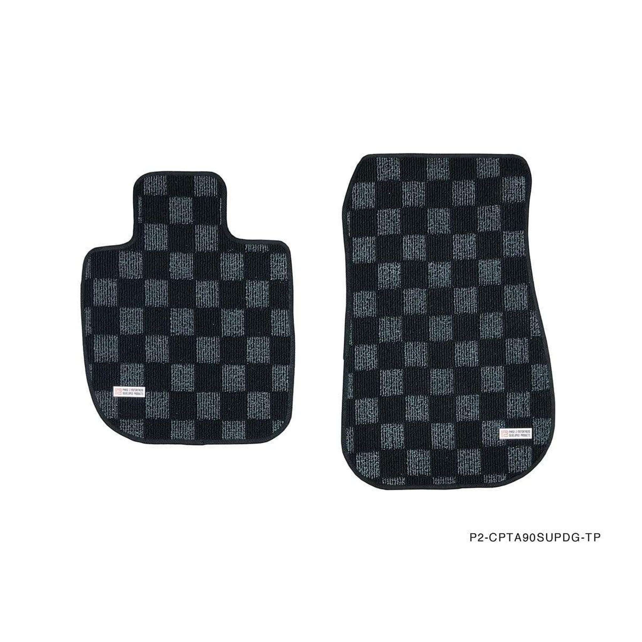 P2M Dark Grey Race Floor Mats Front Toyota Supra 2020+