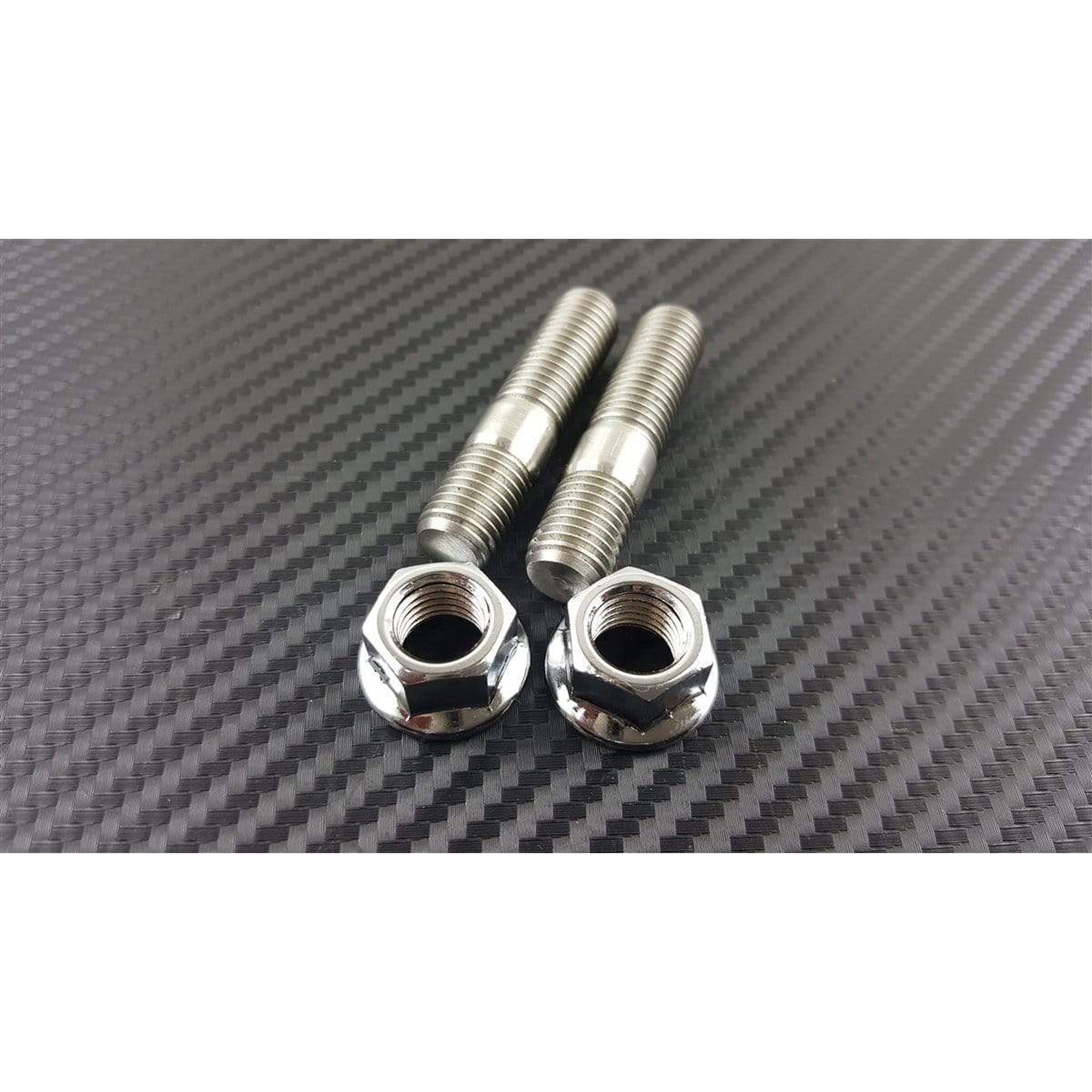 P2M Stainless Exhaust Double Head Stud Nut Set M10X1.25 : 2Pcs Set