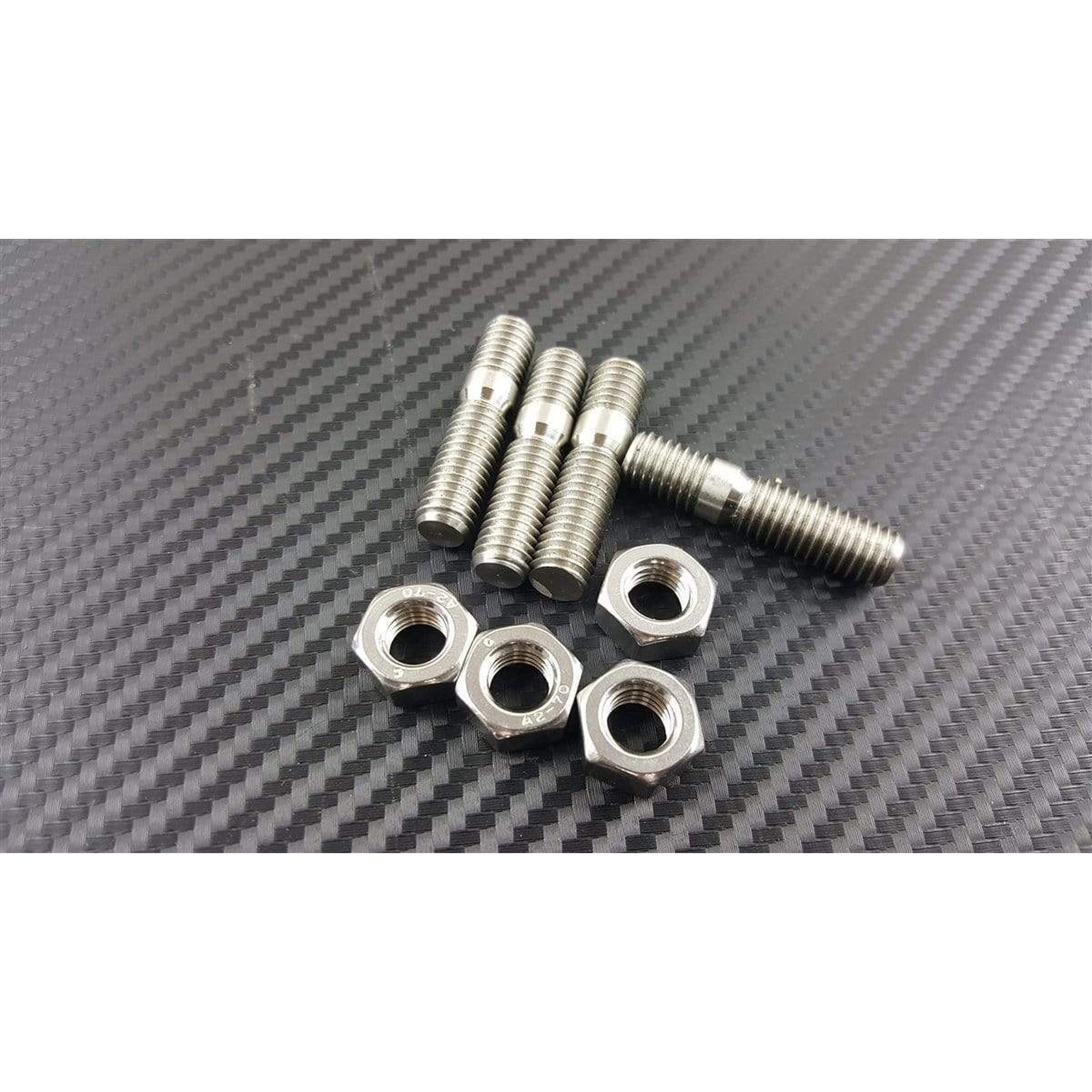 P2M Stainless T25 / T28 Turbo Inlet Stud Nut Set M8X1.25
