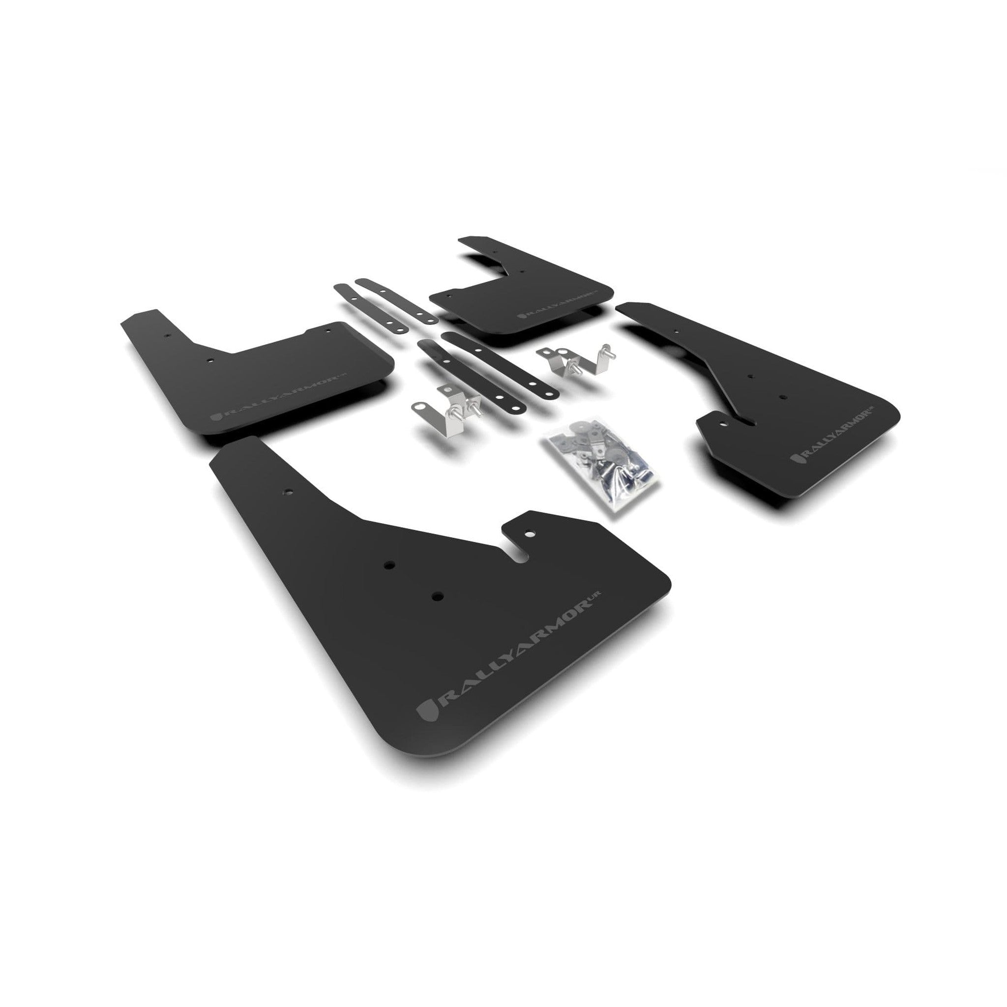 Rally Armor UR Black Mud Flap w/ Grey Logo 2019-2021 Toyota Corolla Hatchback | MF67-UR-BLK/GRY