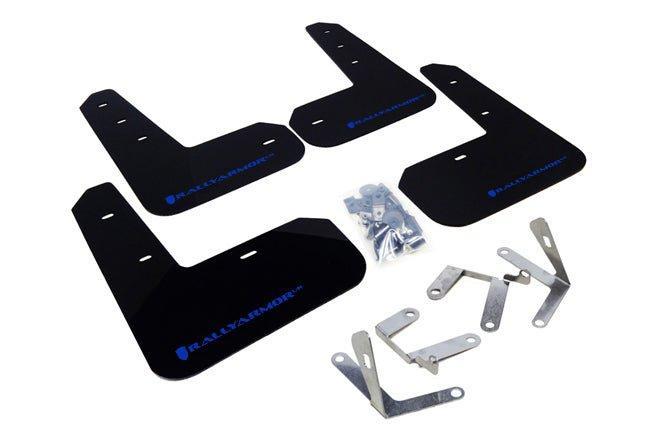 Rally Armor UR Black Mud Flaps w/ Blue Logo Scion FR-S 2013-2016 / Subaru BRZ 2013-2020 | MF23-UR-BLK/BL