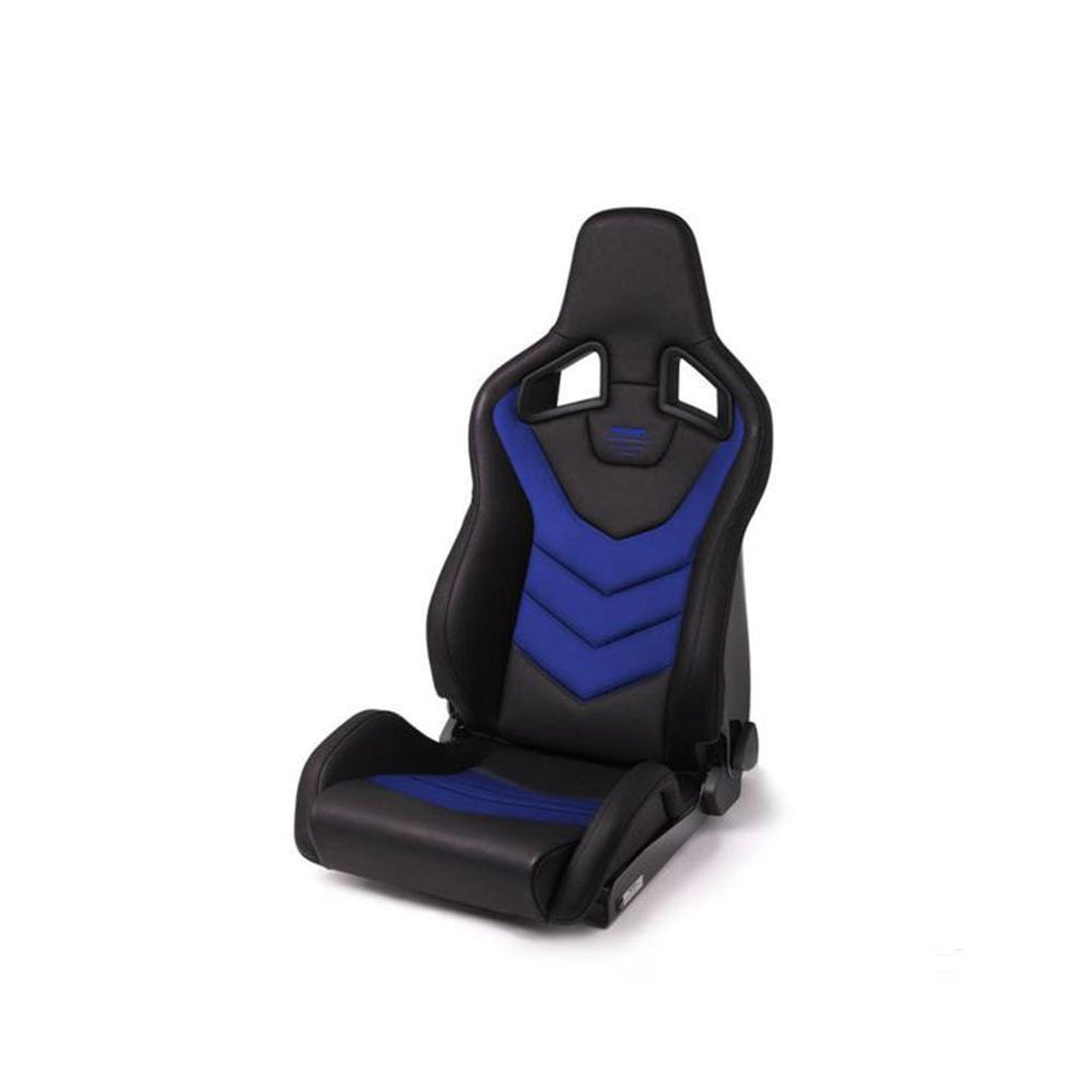 Recaro Sportster GT Passenger Seat - Black Vinyl/Blue Suede