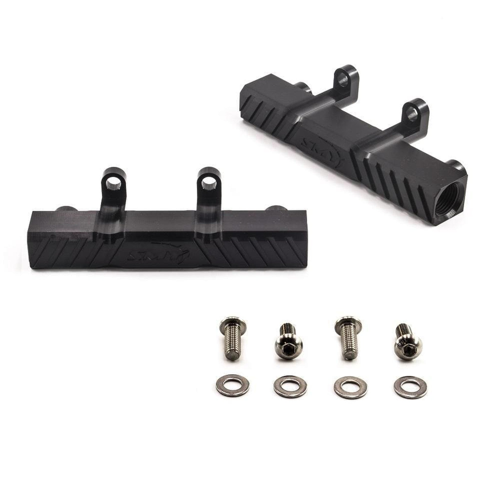 SMY Top Feed Aluminum Black Fuel Rails Subaru WRX 2002-2014 / STI 2007-2021